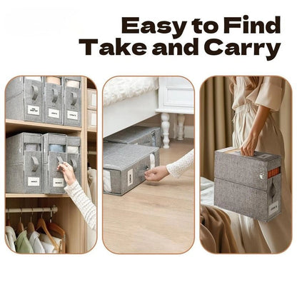 Closet Organizer for Blankets & Sheets