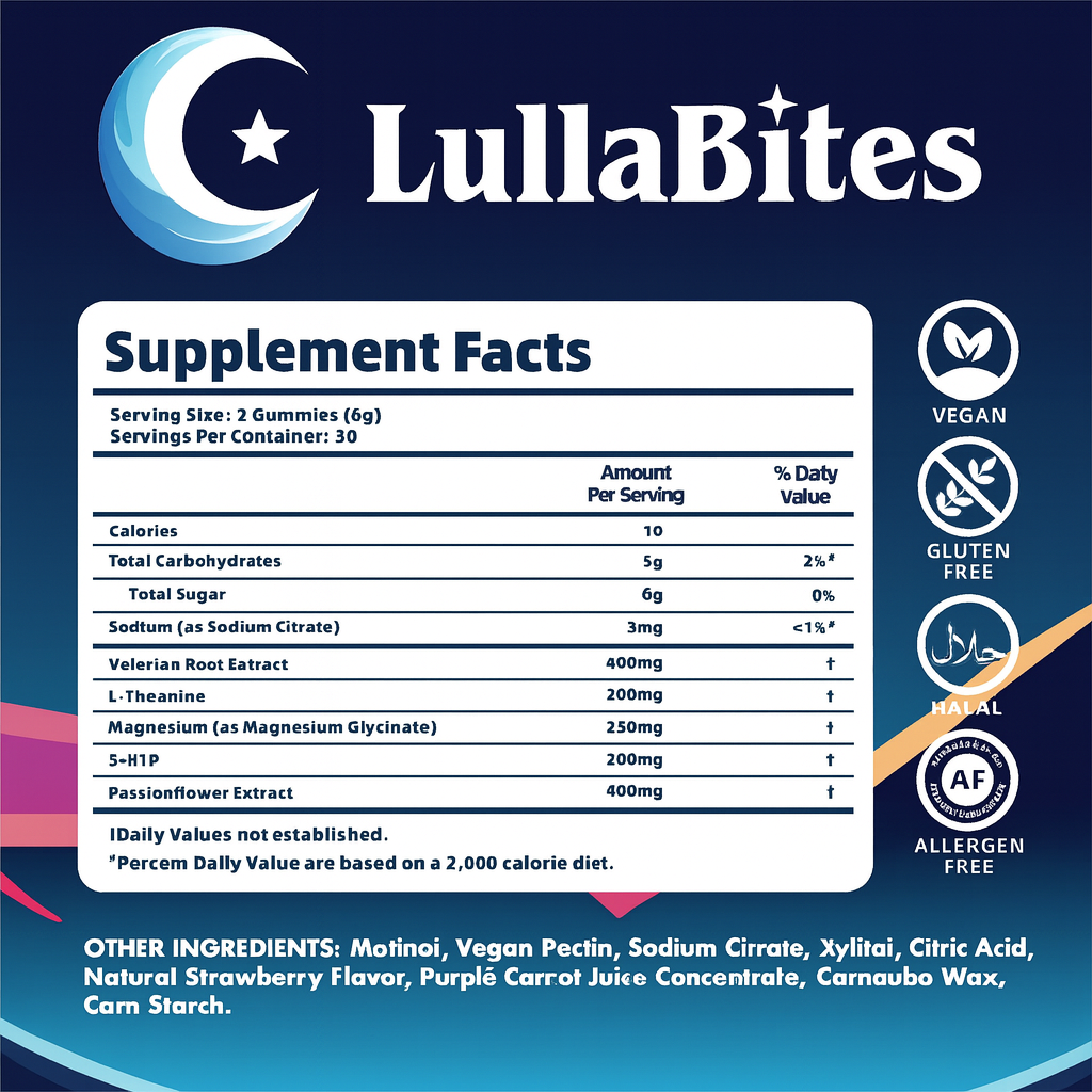 LullaBites® Natural Sleep Gummies
