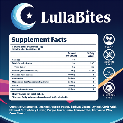 LullaBites® Natural Sleep Gummies