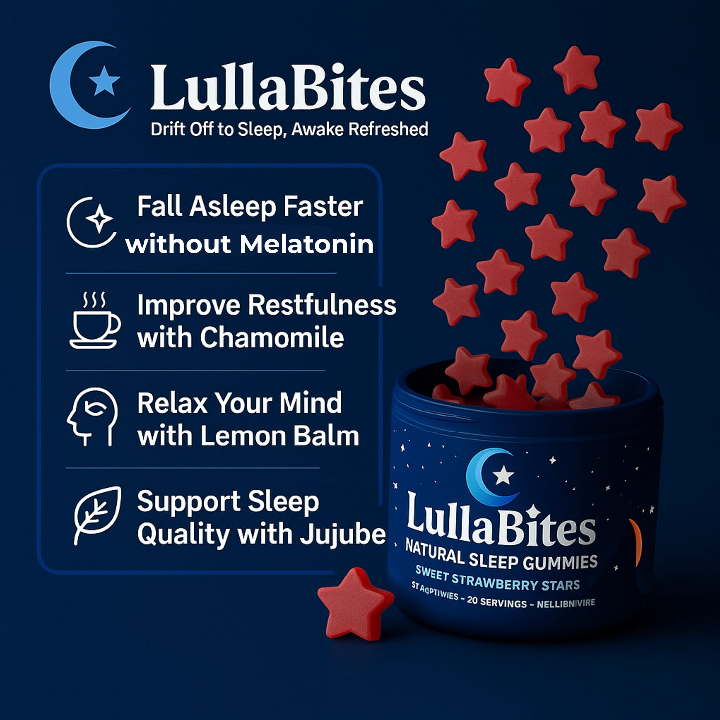 LullaBites® Natural Sleep Gummies